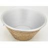 Natural rattan bucket with aluminium liner 