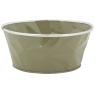 Lacquered metal round basket