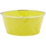 Lacquered metal round basket