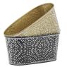 Oval metal baskets 