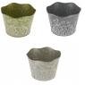 Metal flower pot cover