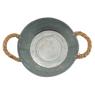 Galvanized metal basket - Fleurs & Jardin