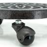 Cast iron support on castors