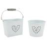 Lacquered metal basket Bonheur