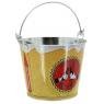 Galvanized metal bucket Brasserie des amis