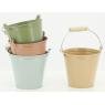 Small metal buckets