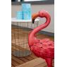 Matt lacquered metal pink flamingo