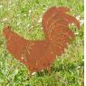 Poule et coq en métal