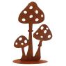 Décor champignons en métal