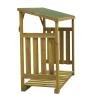Pine wood log storage shed