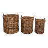 Grey pulut rattan pot covers