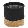 Cotton and cork flower pot covers