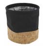 Cotton and cork flower pot covers