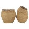 Natural rush flower pot covers