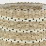 Set of 3 round seagrass baskets