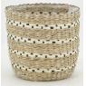 Set of 3 round seagrass baskets