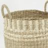 Set of 3 round seagrass basket 