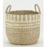 Set of 3 round seagrass basket 