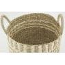 Set of 3 round seagrass basket 