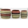 Set of 3 seagrass baskets