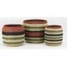 Set of 3 seagrass baskets