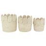 Set of 3 corn husk baskets