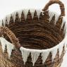 Set of 3 baskets in natural abaca  