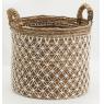 Set of 3 baskets in natural abaca 