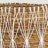 Set of 3 baskets in natural abaca 