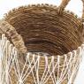 Set of 3 baskets in natural abaca 