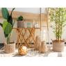 Set of 3 baskets in natural abaca 