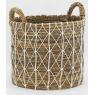 Set of 3 baskets in natural abaca 