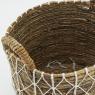 Set of 3 baskets in natural abaca 