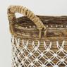 Set of 3 baskets in natural abaca 