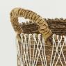 Set of 3 baskets in natural abaca 