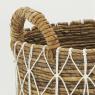 Set of 3 baskets in natural abaca 
