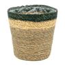 Cache-pots en jonc brun