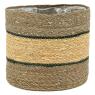 Cache-pots en jonc naturel et brun