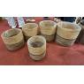 Cache-pots en jonc naturel et brun