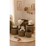 Cache-pots en jonc brun