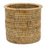 Série de 4 cache-pots en rotin naturel