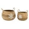Lot de 2 cache-pots en bananier