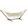 Wooden hammock support