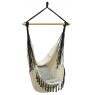 Cotton hammock chair with franges