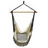 Cotton hammock chair with franges