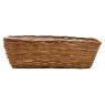Unpeeled willow and metal flower planter