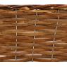 Unpeeled willow and metal flower planter