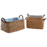 Rectangular seagrass flower planters