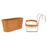 Metal flower planter
