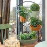 Metal flower planter